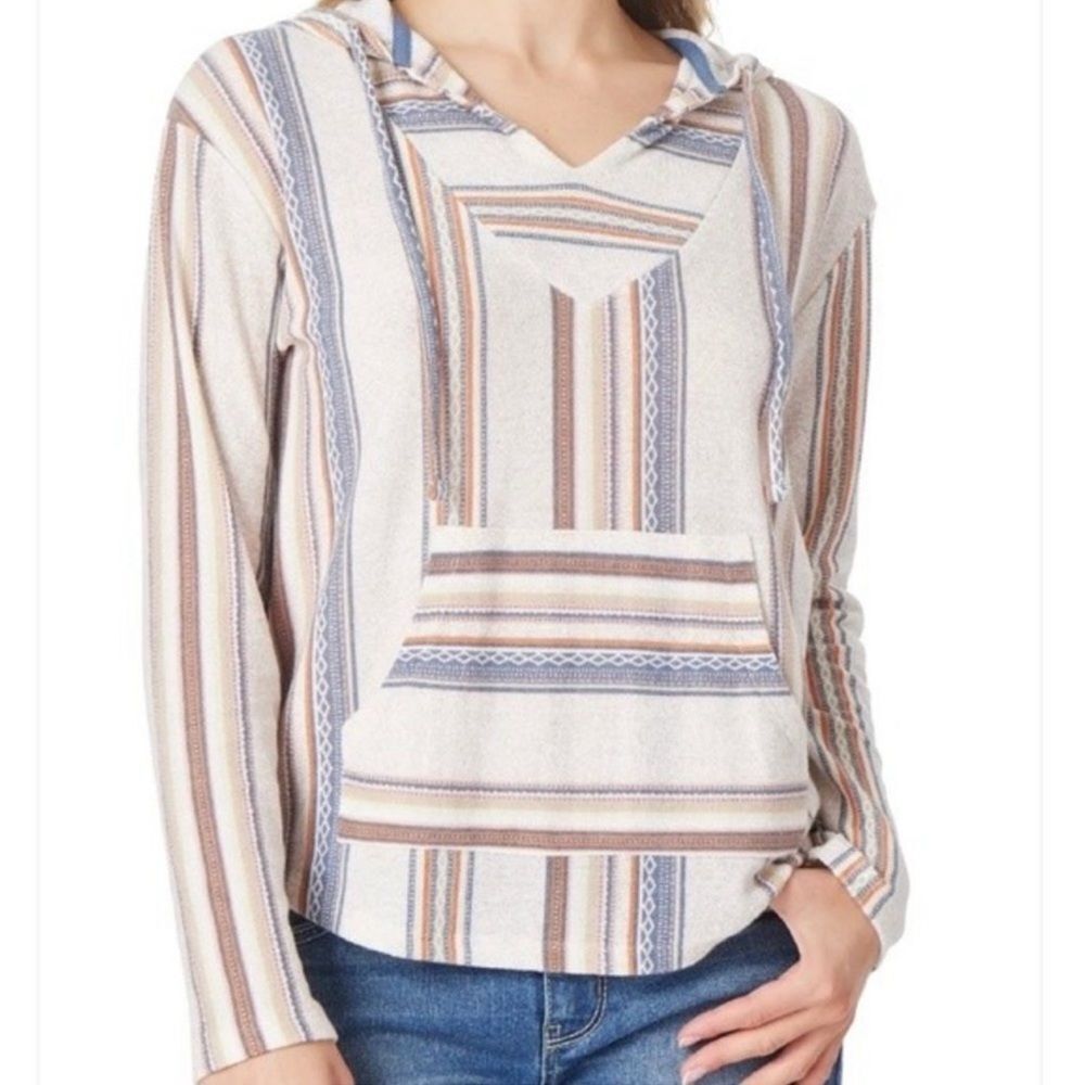 Wallflower Striped Hoodie Size Medium